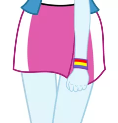 Size: 5500x5738 | Tagged: safe, artist:uliks-uliks, derpibooru import, part of a set, rainbow dash, equestria girls, absurd resolution, bracelet, clothes, jewelry, simple background, skirt, skirt pull, solo, white background, wristband
