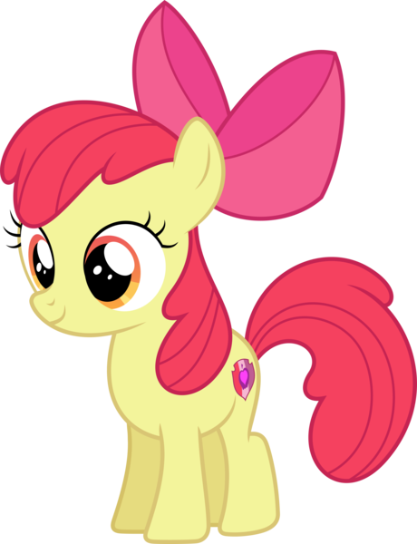 Size: 6001x7823 | Tagged: safe, artist:deratrox, derpibooru import, apple bloom, earth pony, pony, on your marks, .svg available, absurd resolution, adorabloom, bow, cute, cutie mark, female, filly, hair bow, mare, simple background, solo, the cmc's cutie marks, transparent background, vector