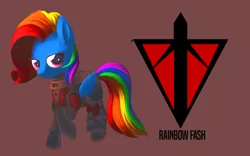 Size: 1280x800 | Tagged: artist:vultraz, derpibooru import, planetside 2, rainbow dash, rainbow fash, safe, solo, terran republic