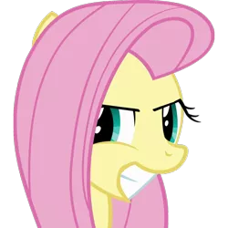 Size: 960x960 | Tagged: angry, artist:fikran0582, artist:laptosic, derpibooru import, fluttershy, not a vector, safe, solo