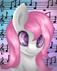 Size: 3873x4814 | Tagged: absurd resolution, artist:legenddestroye, bust, close-up, commission, derpibooru import, music, music notes, oc, oc:cherry snow, portrait, safe, solo, unofficial characters only