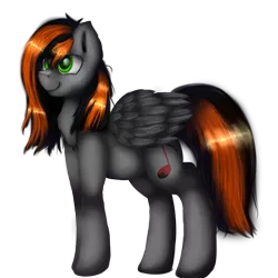 Size: 3000x3000 | Tagged: safe, artist:czywko, derpibooru import, oc, unofficial characters only, pegasus, pony, fanart, gift art, gray, green eyes, simple background, solo, transparent background