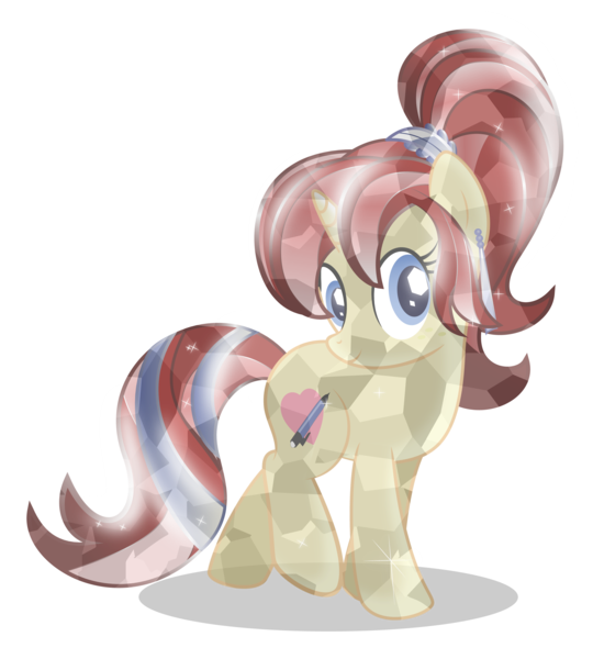 Size: 5000x5557 | Tagged: safe, artist:rainbownspeedash, derpibooru import, oc, oc:silver draw, unofficial characters only, crystal pony, pony, unicorn, absurd resolution, cutie mark, simple background, solo, transparent background, vector