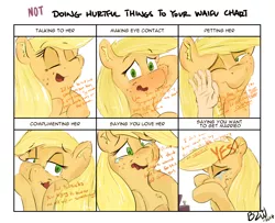 Size: 1600x1300 | Tagged: safe, artist:bow2yourwaifu, derpibooru import, applejack, oc, oc:anon, earth pony, pony, blushing, cheek fluff, chest fluff, comic, crying, dialogue, doing loving things, ear fluff, eye contact, eyes closed, female, fluffy, freckles, hand, happy, hoof fluff, leg fluff, lidded eyes, looking at each other, looking at you, love, mare, meme, nose fluff, offscreen character, one eye closed, open mouth, petting, pov, ring, scrunchy face, shoulder fluff, smiling, solo focus, tears of joy, waifu, wavy mouth, wide eyes, wink