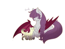 Size: 2000x1500 | Tagged: safe, artist:liefsong, derpibooru import, oc, oc:tidbit, oc:whisper, unofficial characters only, bat pony, cat, pony