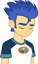 Size: 7000x11860 | Tagged: safe, artist:luckreza8, derpibooru import, flash sentry, equestria girls, legend of everfree, absurd resolution, clothes, eyes closed, male, sad, shirt, simple background, solo, transparent background, vector