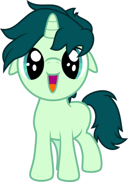 Size: 748x1069 | Tagged: safe, artist:ragerer, derpibooru import, oc, oc:spectral song, unofficial characters only, pony, unicorn, colt, cute, floppy ears, green mane, male, missing cutie mark, ocbetes, simple background, smiling, solo, transparent background