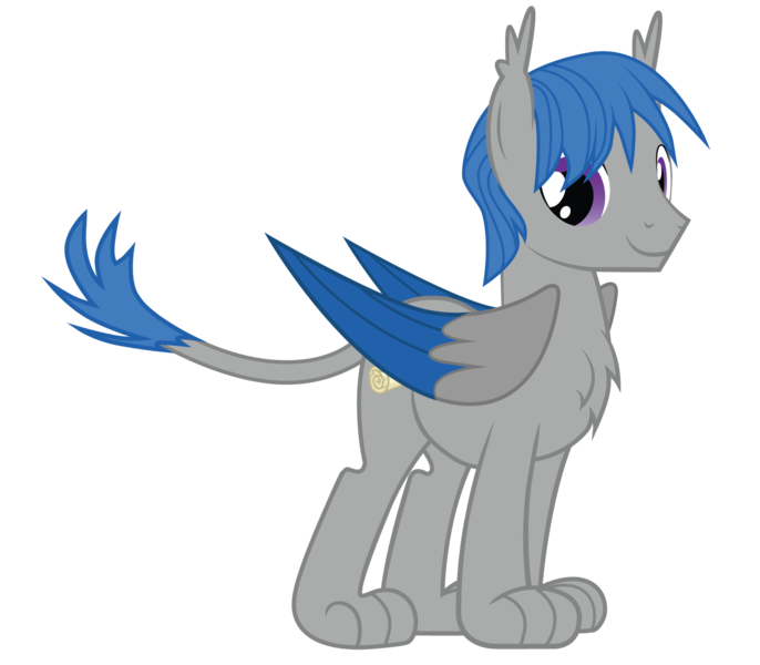 Size: 1600x1400 | Tagged: 2017 community collab, artist:mrumbrellacorps, chest fluff, cutie mark, derpibooru community collaboration, derpibooru import, leonine tail, male, oc, oc:corpsly, old design, paws, purple eyes, safe, simple background, solo, sphinx, sphinx oc, stallion, transparent background, unofficial characters only, vector, wings