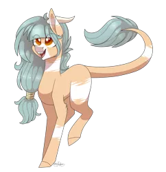 Size: 2257x2333 | Tagged: safe, artist:ohhoneybee, derpibooru import, oc, oc:forest keeper, unofficial characters only, dracony, hybrid, pony, female, heart eyes, mare, simple background, smiling, solo, transparent background, wingding eyes