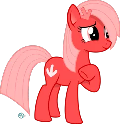 Size: 2000x2065 | Tagged: safe, artist:arifproject, derpibooru import, oc, oc:downvote, ponified, unofficial characters only, pony, derpibooru, cute, derpibooru ponified, hair over one eye, meta, raised hoof, simple background, solo, transparent background, vector