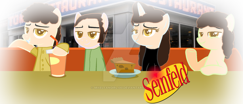 Size: 1024x437 | Tagged: artist:mixelfangirl100, base used, derpibooru import, ponified, safe, seinfeld, watermark