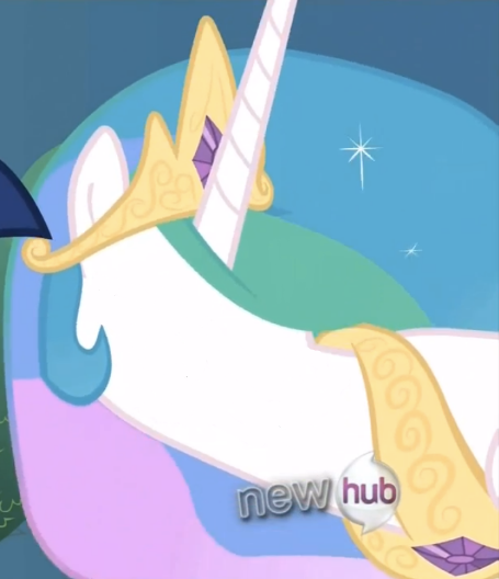 Size: 455x528 | Tagged: cursed, derpibooru import, edit, edited screencap, keep calm and flutter on, meta, no face, princess celestia, safe, screencap, solo focus, twilight sparkle, wat