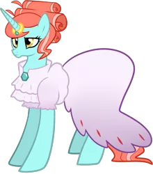 Size: 869x987 | Tagged: safe, artist:haden-2375, derpibooru import, oc, oc:swallow red, unofficial characters only, pony, unicorn, clothes, dress, female, mare, simple background, solo, transparent background