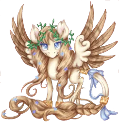 Size: 1706x1741 | Tagged: safe, artist:thebowtieone, derpibooru import, oc, oc:aphrodite, unofficial characters only, pegasus, pony, braided tail, female, mare, simple background, solo, spread wings, transparent background