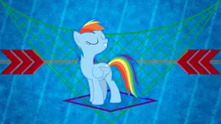 Size: 3840x2160 | Tagged: safe, artist:laszlvfx, artist:sairoch, derpibooru import, edit, rainbow dash, pegasus, pony, eyes closed, female, mare, pleased, pose, proud, smiling, solo, vector, wallpaper, wallpaper edit