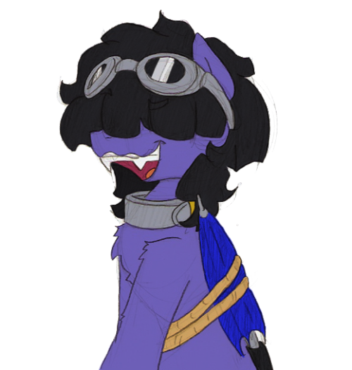 Size: 500x526 | Tagged: artist:ravenpuff, derpibooru import, goggles, impersonating, oc, oc:tall tale, safe, simple background, solo, transparent background, unofficial characters only