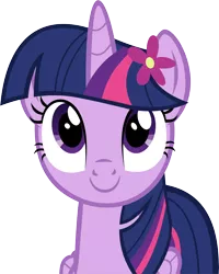 Size: 10012x12484 | Tagged: safe, artist:cyanlightning, derpibooru import, twilight sparkle, twilight sparkle (alicorn), alicorn, pony, .svg available, absurd resolution, cute, female, flower, flower in hair, looking at you, mare, simple background, smiling, solo, transparent background, twiabetes, vector