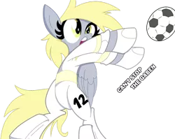 Size: 1024x814 | Tagged: safe, artist:bradleyeighth, artist:pixelsofsin, derpibooru import, derpy hooves, pegasus, pony, 4chan cup, female, football, mare, safest hooves, simple background, solo, transparent background, vector