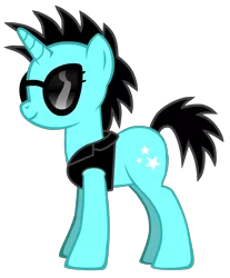 Size: 1294x1564 | Tagged: bright shine, derpibooru import, editor:jdueler11, glasses, neon lights, pony creator, pony maker, rising star, rule 63, safe, simple background, solo, sunglasses, transparent background, vector