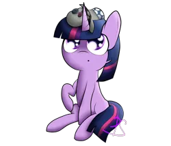 Size: 7000x6000 | Tagged: safe, artist:lyres-art, derpibooru import, smarty pants, twilight sparkle, pony, unicorn, :o, absurd resolution, doll, female, filly, open mouth, simple background, solo, toy, transparent background, younger