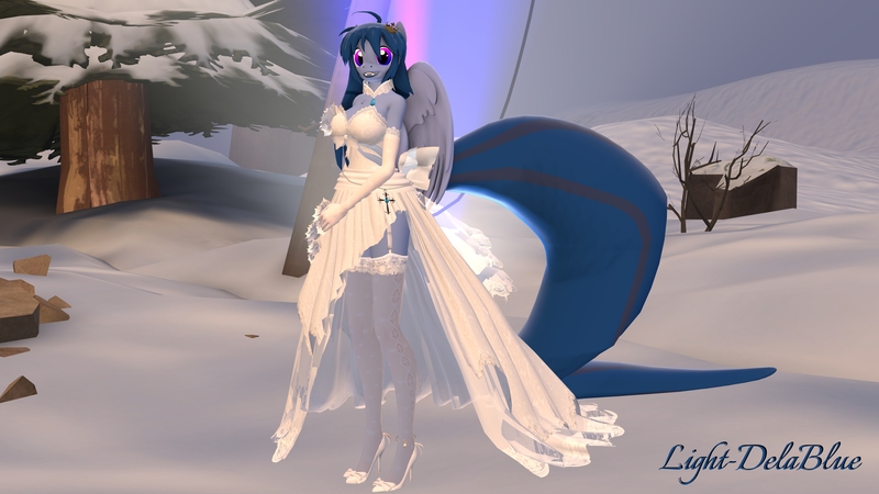 Size: 7680x4320 | Tagged: 3d, absurd resolution, anthro, anthro oc, artist:lightdelablue, clothes, cute, derpibooru import, dress, looking at you, oc, oc:lightdelablue, pegasus, plantigrade anthro, suggestive, tall, unofficial characters only