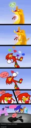 Size: 1024x4216 | Tagged: safe, artist:penguin04, derpibooru import, rainbow dash, spike, twilight sparkle, twilight sparkle (alicorn), alicorn, pony, absurd resolution, comic, crossover, impact silhouette, knuckles the echidna, miles "tails" prower, sonic the hedgehog, sonic the hedgehog (series)