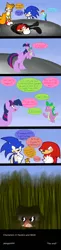 Size: 1024x4216 | Tagged: safe, artist:penguin04, derpibooru import, rainbow dash, spike, twilight sparkle, twilight sparkle (alicorn), alicorn, pony, absurd resolution, comic, crossover, doctor eggman, impact silhouette, knuckles the echidna, miles "tails" prower, robotnik, sonic the hedgehog, sonic the hedgehog (series)