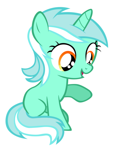 Size: 7000x9037 | Tagged: absurd resolution, amending fences, artist:tardifice, blank flank, cute, derpibooru import, filly, filly lyra, looking down, lyrabetes, lyra heartstrings, open mouth, raised hoof, safe, simple background, sitting, smiling, solo, transparent background, vector, younger