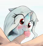 Size: 900x958 | Tagged: explicit, alternate version, artist:darkstylerz, derpibooru import, oc, oc:celery, unofficial characters only, human, pony, unicorn, biting, cum, cute, facial, floppy ears, foreskin, foreskin play, human on pony action, human penis, interspecies, male, nudity, oral, penis, penis biting, scrunchy face, sex, smiling, straight