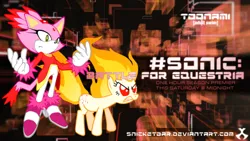 Size: 600x338 | Tagged: artist:jpreckless2444, artist:snicket324, blaze the cat, burning blaze, crossover, derpibooru import, rapidash twilight, safe, sonic the hedgehog (series), toonami, twilight sparkle