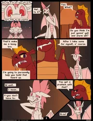 Size: 2550x3300 | Tagged: artist:dmann892, comic, comic:treasure hunting, derpibooru import, dialogue, dragon, fizzle, garble, gay, male, saddle up 2: creature comforts, suggestive, text
