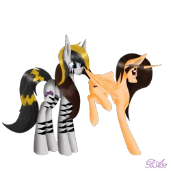 Size: 1000x1000 | Tagged: safe, artist:blackarachnia58, derpibooru import, oc, oc:sly, oc:spring beauty, unofficial characters only, alicorn, pony, alicorn oc, simple background, transparent background