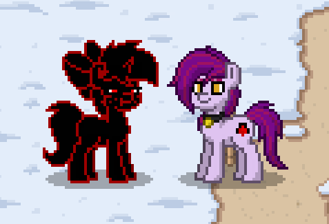 Size: 477x325 | Tagged: bell, bell collar, collar, derpibooru import, oc, oc:caki, oc:mystic blare, photo shoot of caki, pony town, safe, unofficial characters only