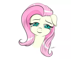 Size: 6000x5000 | Tagged: absurd resolution, artist:vulthuryol00, bust, crying, cute, derpibooru import, floppy ears, fluttershy, head tilt, lidded eyes, looking at you, portrait, safe, simple background, smiling, solo, tears of joy, teary eyes, white background