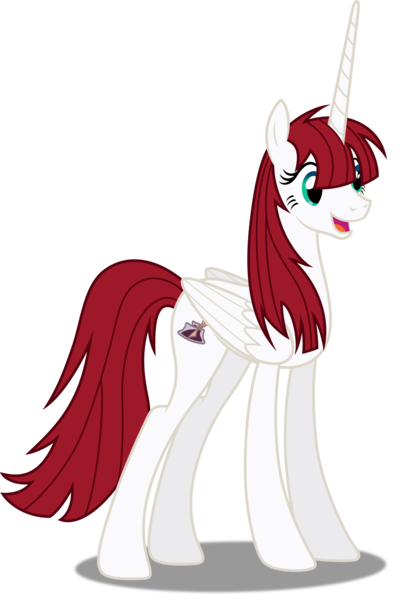 Size: 3479x5000 | Tagged: safe, artist:dashiesparkle, derpibooru import, oc, oc:fausticorn, unofficial characters only, alicorn, pony, .svg available, absurd resolution, cutie mark, simple background, smiling, solo, transparent background, vector