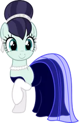 Size: 1001x1564 | Tagged: safe, artist:cloudyglow, derpibooru import, coloratura, earth pony, pony, 20th century fox, alternate hairstyle, anastasia, clothes, clothes swap, cosplay, costume, crossover, cute, don bluth, dress, fancy, female, looking at you, mare, one hoof raised, raised hoof, rara, rarabetes, simple background, smiling, solo, standing, transparent background, vector