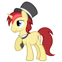 Size: 3000x3000 | Tagged: safe, artist:ashidaru, derpibooru import, oc, oc:ace artistry, unofficial characters only, pony, unicorn, bronies.de, hat, necktie, simple background, solo, top hat, transparent background