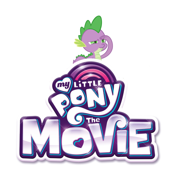 Size: 4000x3958 | Tagged: artist:fureox, derpibooru import, dragon, edit, logo, meme, my little pony: the movie, safe, simple background, solo, spike, spikelove, white background