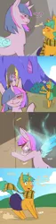 Size: 1200x4800 | Tagged: safe, artist:cold-blooded-twilight, derpibooru import, snails, twilight sparkle, twilight sparkle (alicorn), alicorn, pony, ask glitter shell, cold blooded twilight, comic:when aero met glitter, absurd resolution, blood, blushing, clothes, comic, crossdressing, door, door slam, explicit source, glitter shell, nosebleed, scarf, shivering, skirt, slam, tumblr, waving