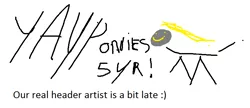 Size: 807x350 | Tagged: safe, artist:yaymuffins, derpibooru import, derpy hooves, pegasus, pony, c:, female, mare, simple background, solo, stick figure, stylistic suck, white background, yayponies