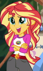 Size: 147x242 | Tagged: safe, derpibooru import, screencap, sunset shimmer, equestria girls, legend of everfree, animated, cropped, cute, gif, perfect loop, shimmerbetes, solo