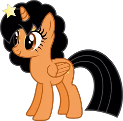 Size: 8904x8729 | Tagged: safe, artist:nupiethehero, derpibooru import, oc, oc:nupie, oc:starlena, unofficial characters only, alicorn, pony, absurd resolution, alicorn oc, black hair, brown eyes, cute, rule 63, simple background, solo, transparent background