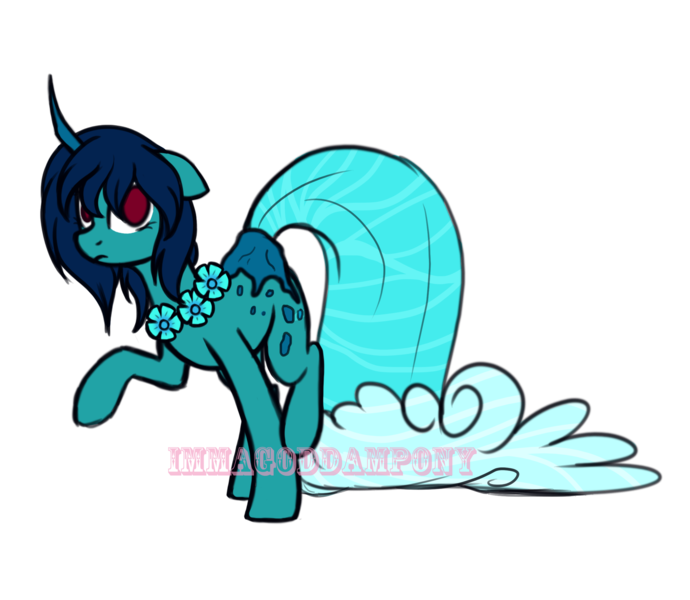 Size: 2300x2000 | Tagged: artist:immagoddampony, derpibooru import, female, high res, mare, oc, original species, safe, simple background, solo, transparent background, unofficial characters only, waterfaller