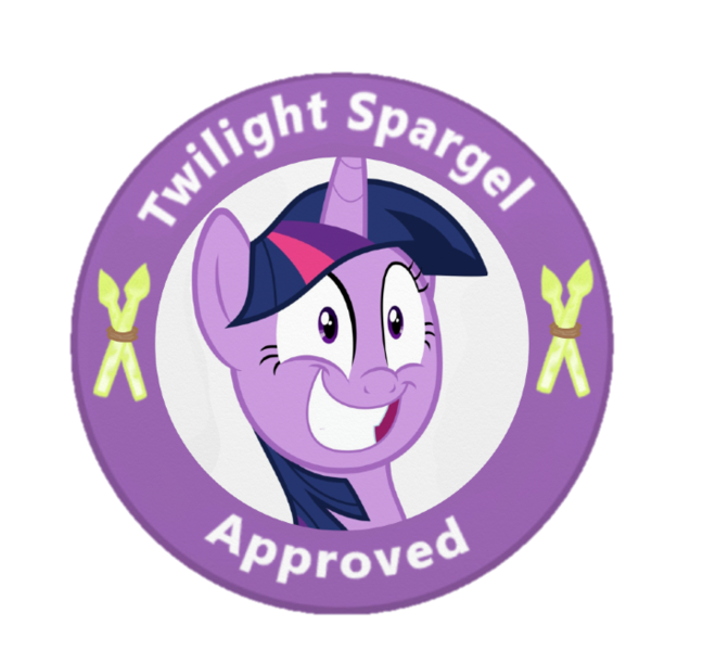Size: 708x656 | Tagged: safe, artist:mimicproductions, derpibooru import, twilight sparkle, twilight sparkle (alicorn), alicorn, pony, asparagus, faic, grin, seal of approval, simple background, smiling, solo, transparent background, twilight spargel, word play