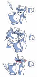 Size: 1280x2666 | Tagged: artist:whisperseas, blushing, blushing profusely, coffee, coffee mug, comic, derpibooru import, floppy ears, glowing horn, kissing, kiss on the cheek, levitation, loose hair, magic, male, monochrome, oc, oc:evenglow, oc:nebula swirl, oc x oc, offspring, offspring shipping, parent:flash sentry, parents:flashlight, parents:starburst, parent:starlight glimmer, parent:sunburst, parent:twilight sparkle, partial color, quill, safe, scroll, shipping, straight, telekinesis, unofficial characters only, watermark, writing