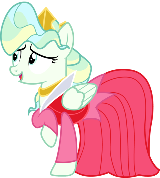 Size: 898x1001 | Tagged: artist:cloudyglow, clothes, clothes swap, cosplay, costume, crossover, crown, derpibooru import, disney, dress, jewelry, open mouth, pink dress, princess aurora, raised hoof, regalia, safe, simple background, sleeping beauty, smiling, solo, top bolt, transparent background, vapor trail, vector