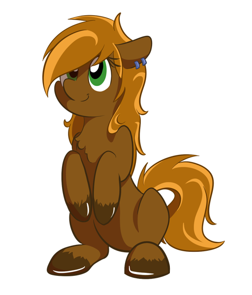 Size: 512x600 | Tagged: safe, artist:crowneprince, derpibooru import, oc, oc:hammer snuggle, unofficial characters only, earth pony, pony, 2018 community collab, derpibooru community collaboration, ear piercing, piercing, simple background, solo, transparent background, unshorn fetlocks