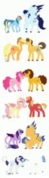 Size: 1024x3657 | Tagged: safe, artist:colourstrike, derpibooru import, applejack, big macintosh, caramel, cheese sandwich, fancypants, flash sentry, fluttershy, pinkie pie, rainbow dash, rarity, soarin', twilight sparkle, twilight sparkle (alicorn), alicorn, classical unicorn, pony, blushing, boop, bowing, carajack, cheesepie, chest fluff, cloven hooves, colored wings, colored wingtips, flashlight, floppy ears, fluttermac, hoof kissing, leonine tail, male, mane six, noseboop, raripants, shipping, signature, simple background, soarindash, straight, tail feathers, unshorn fetlocks, white background