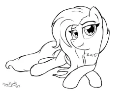 Size: 1024x768 | Tagged: safe, artist:thealjavis, derpibooru import, oc, oc:virtuous arrow, unofficial characters only, pegasus, pony, female, mare, monochrome, prone, solo