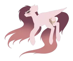 Size: 2400x2000 | Tagged: safe, artist:minelvi, derpibooru import, oc, oc:nude blush, unofficial characters only, pegasus, pony, female, high res, mare, simple background, solo, transparent background